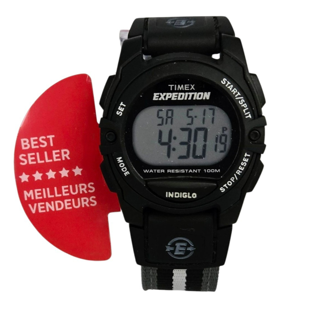 Timex Women's Expedition‎ Indiglo Sport Chronograph Nylon Band Watch T49661 03